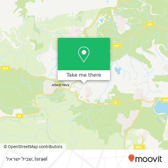 שביל ישראל map