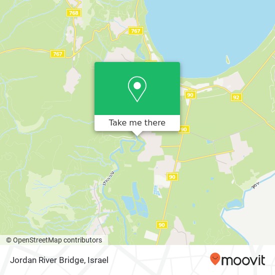 Jordan River Bridge map
