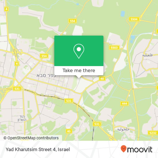 Yad Kharutsim Street 4 map