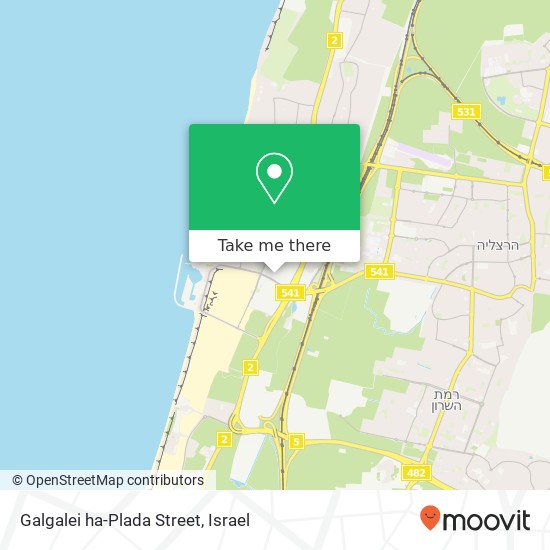 Galgalei ha-Plada Street map
