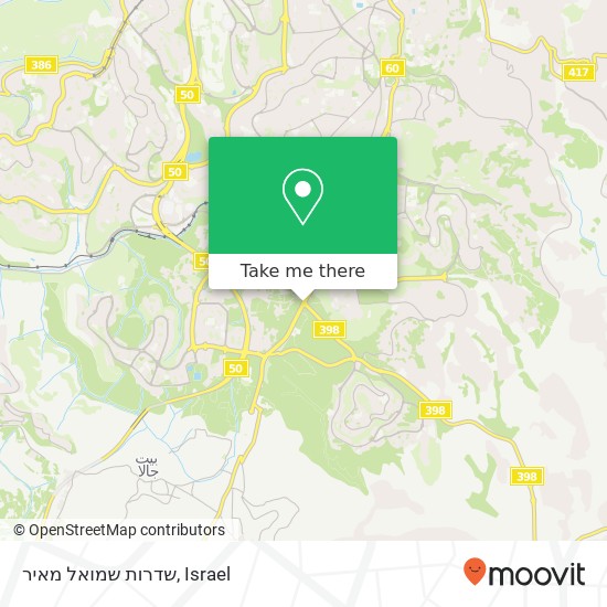 שדרות שמואל מאיר map