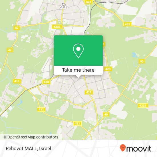 Rehovot MALL map