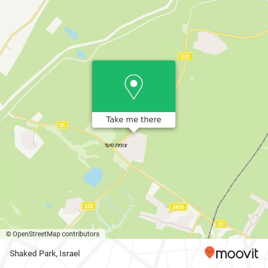 Карта Shaked Park