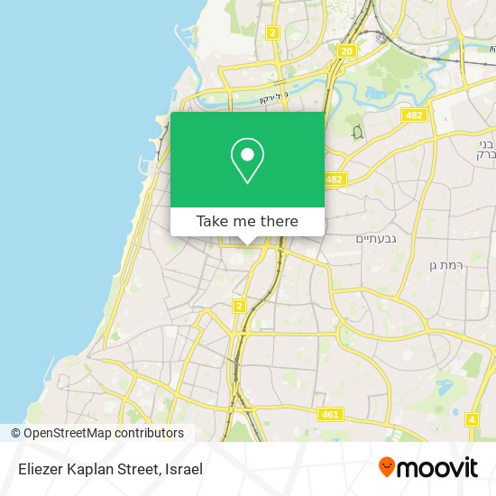 Eliezer Kaplan Street map