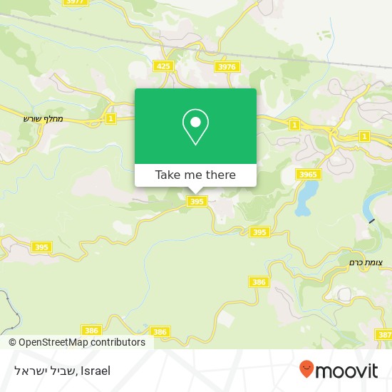 שביל ישראל map