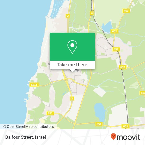 Balfour Street map