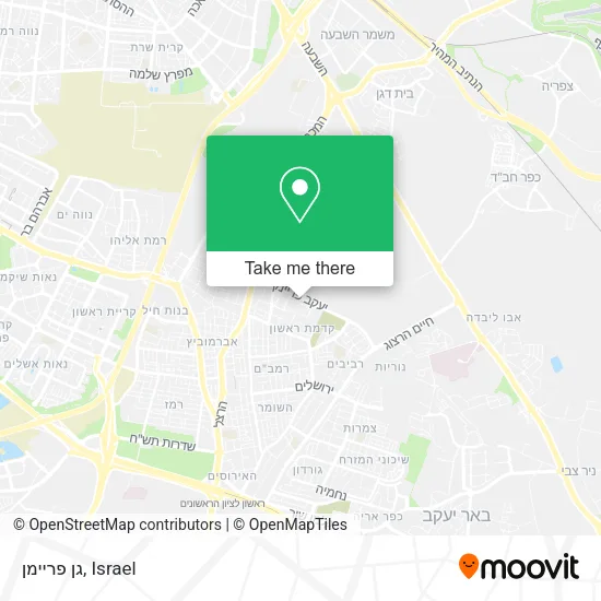 Карта גן פריימן