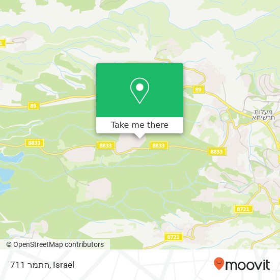 התמר 711 map