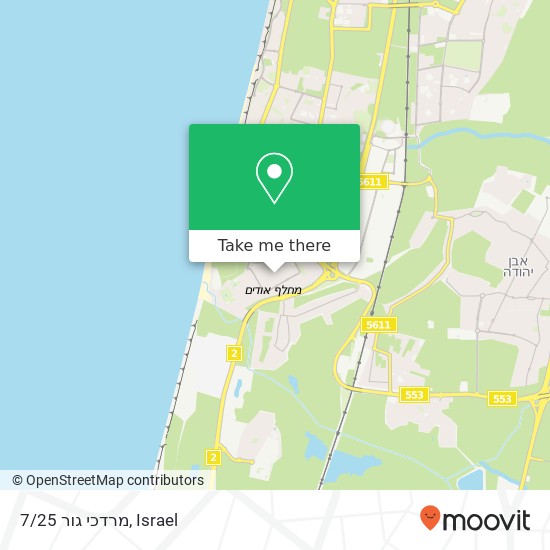 מרדכי גור 7/25 map