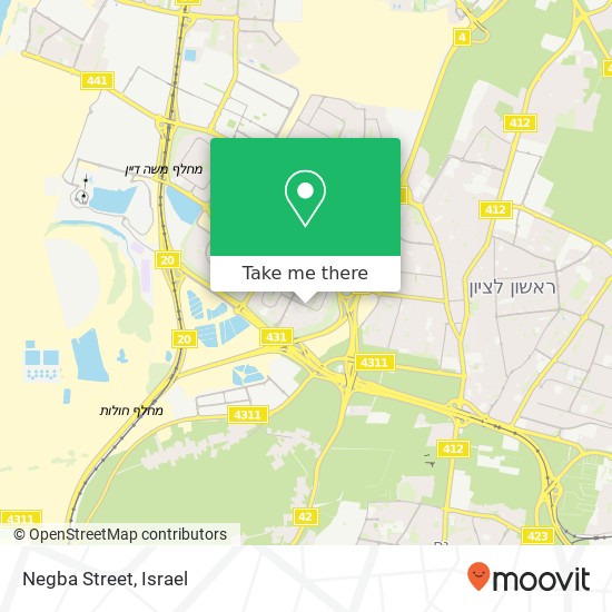 Карта Negba Street