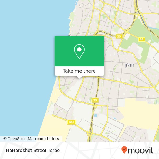 Карта HaHaroshet Street