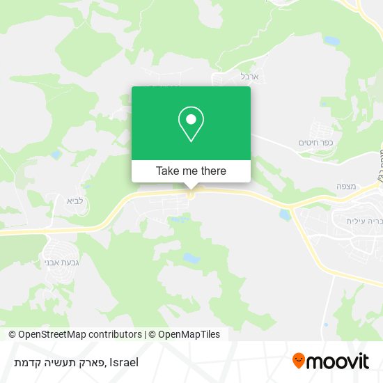 פארק תעשיה קדמת map