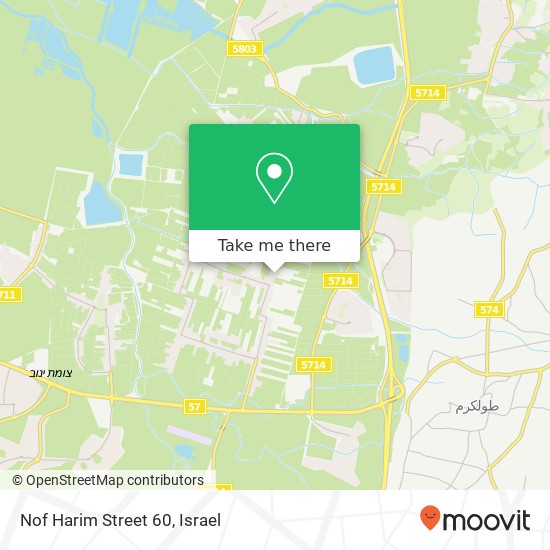 Nof Harim Street 60 map