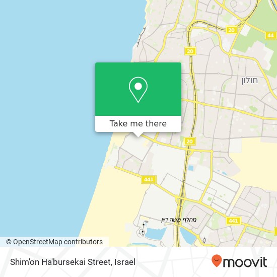 Shim'on Ha'bursekai Street map