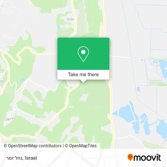 Карта נחל זמר