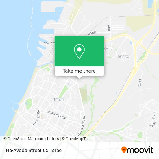 Карта Ha-Avoda Street 65