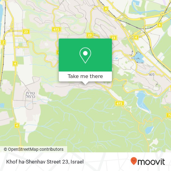Khof ha-Shenhav Street 23 map