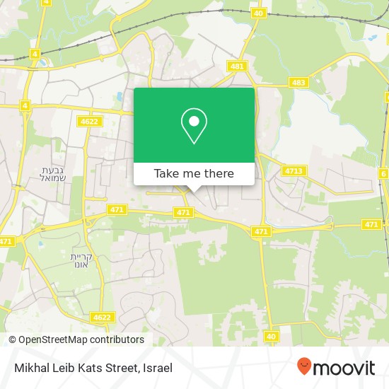 Mikhal Leib Kats Street map