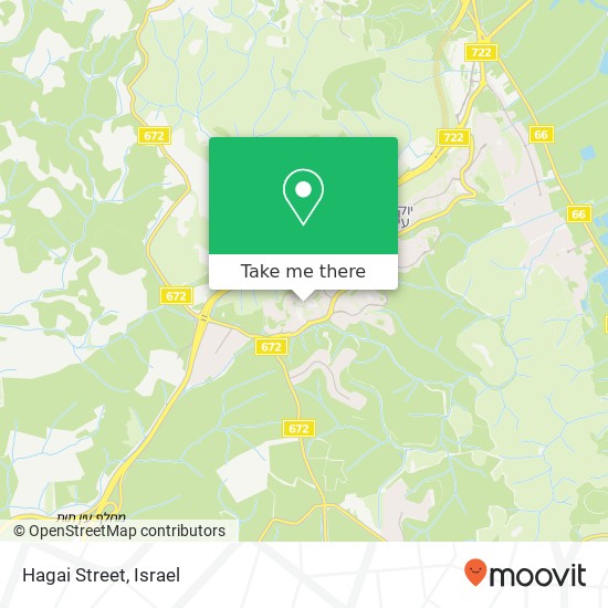 Hagai Street map