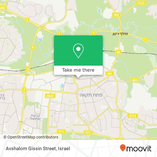Avshalom Gissin Street map