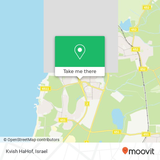 Kvish HaHof map
