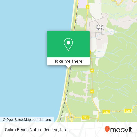 Galim Beach Nature Reserve map