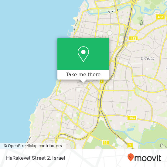 HaRakevet Street 2 map