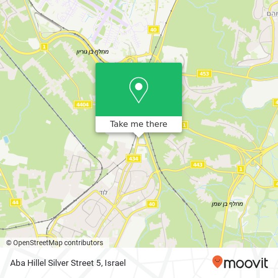 Aba Hillel Silver Street 5 map