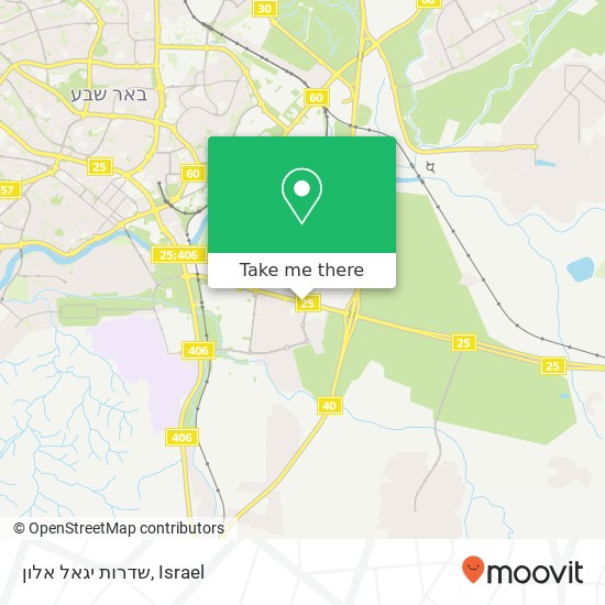 Карта שדרות יגאל אלון