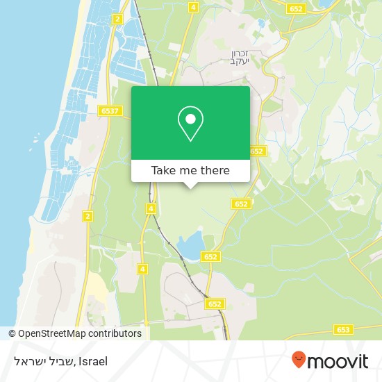 שביל ישראל map