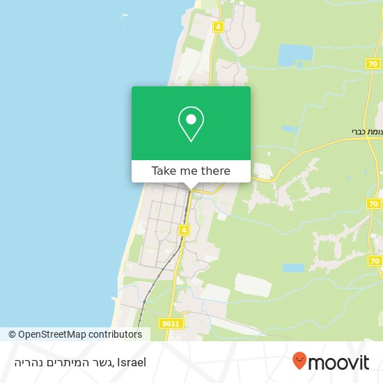 גשר המיתרים נהריה map