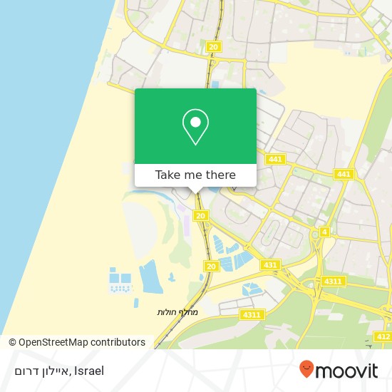 איילון דרום map