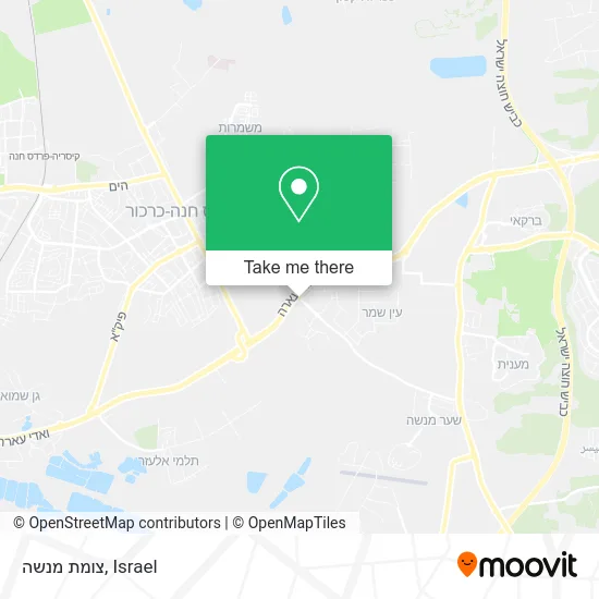 Карта צומת מנשה