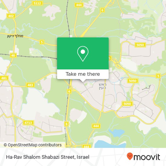 Ha-Rav Shalom Shabazi Street map