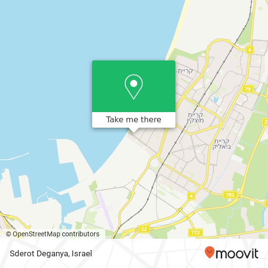 Карта Sderot Deganya