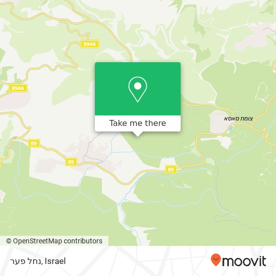 נחל פער map