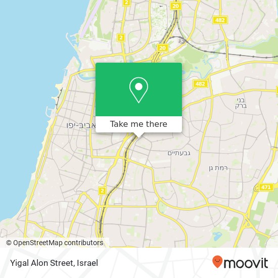 Yigal Alon Street map