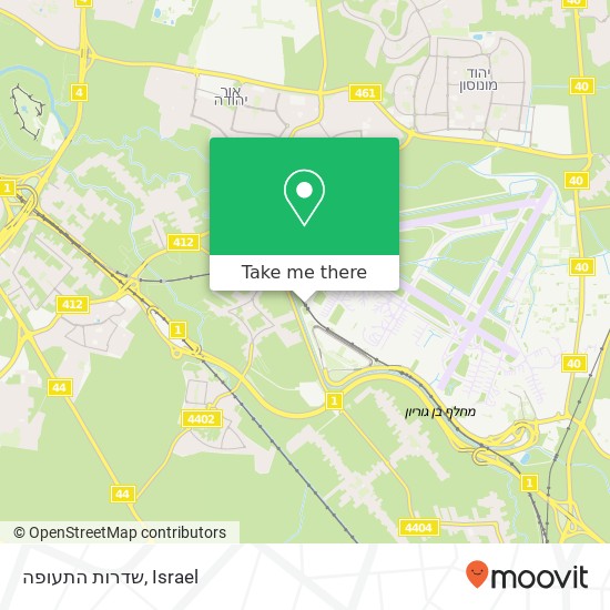 שדרות התעופה map