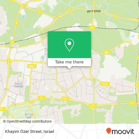 Khayim Ozer Street map