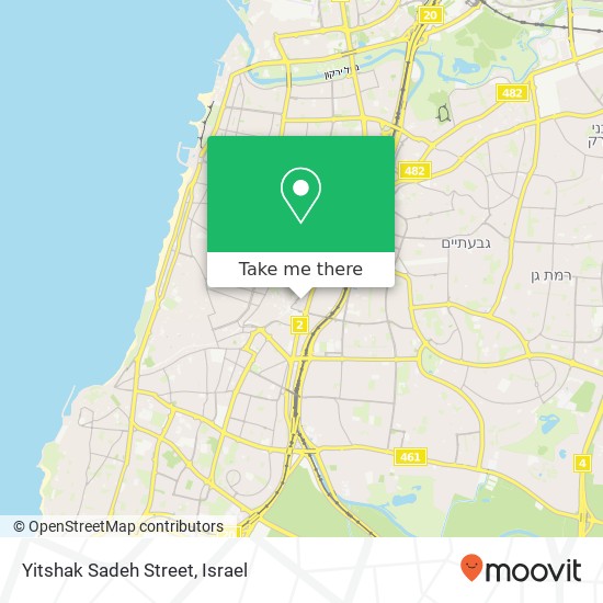 Карта Yitshak Sadeh Street