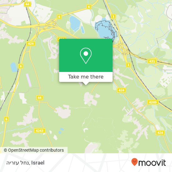 נחל עזריה map