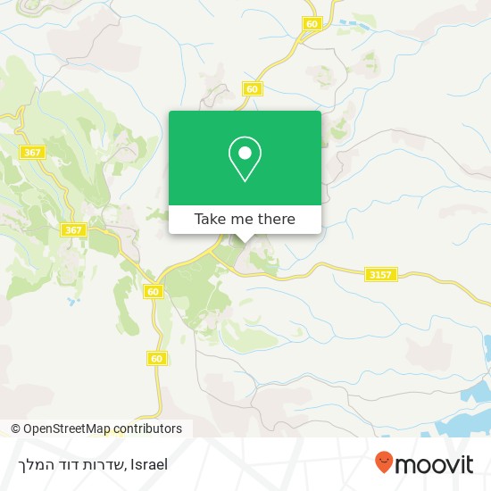 שדרות דוד המלך map