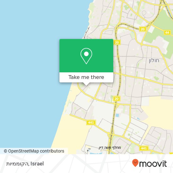 הקוממיות map