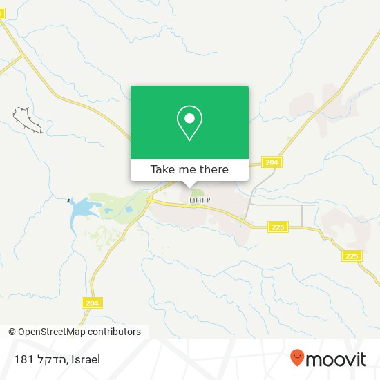 הדקל 181 map