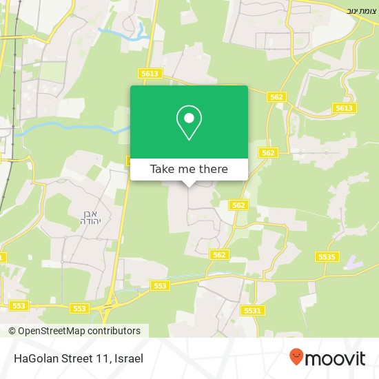 HaGolan Street 11 map