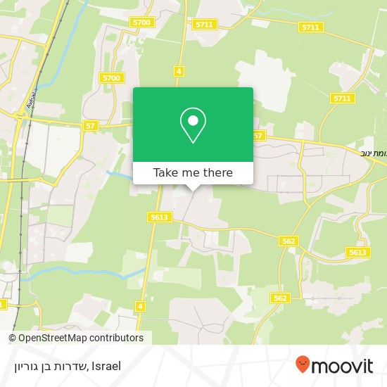 שדרות בן גוריון map