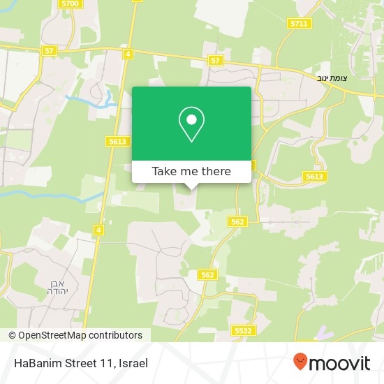 HaBanim Street 11 map