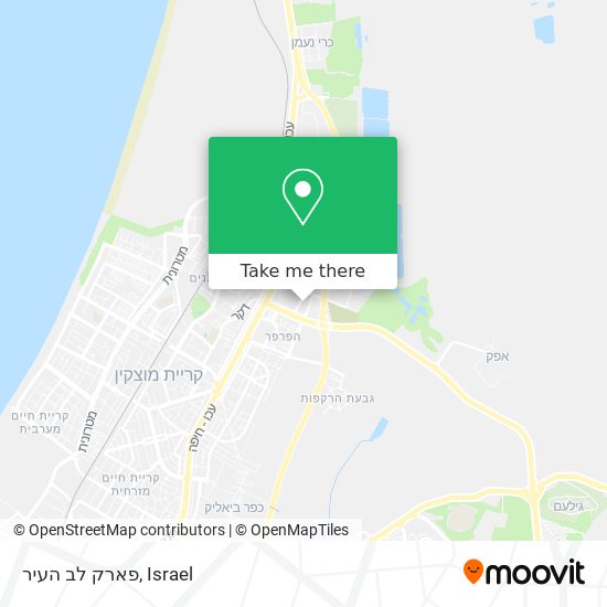 פארק לב העיר map