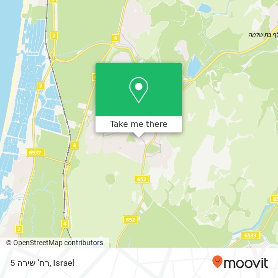 רח' שירה 5 map