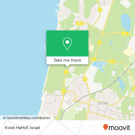Карта Kvish HaHof